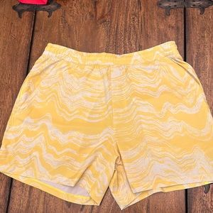 lululemon athletica Yellow Athletic Shorts